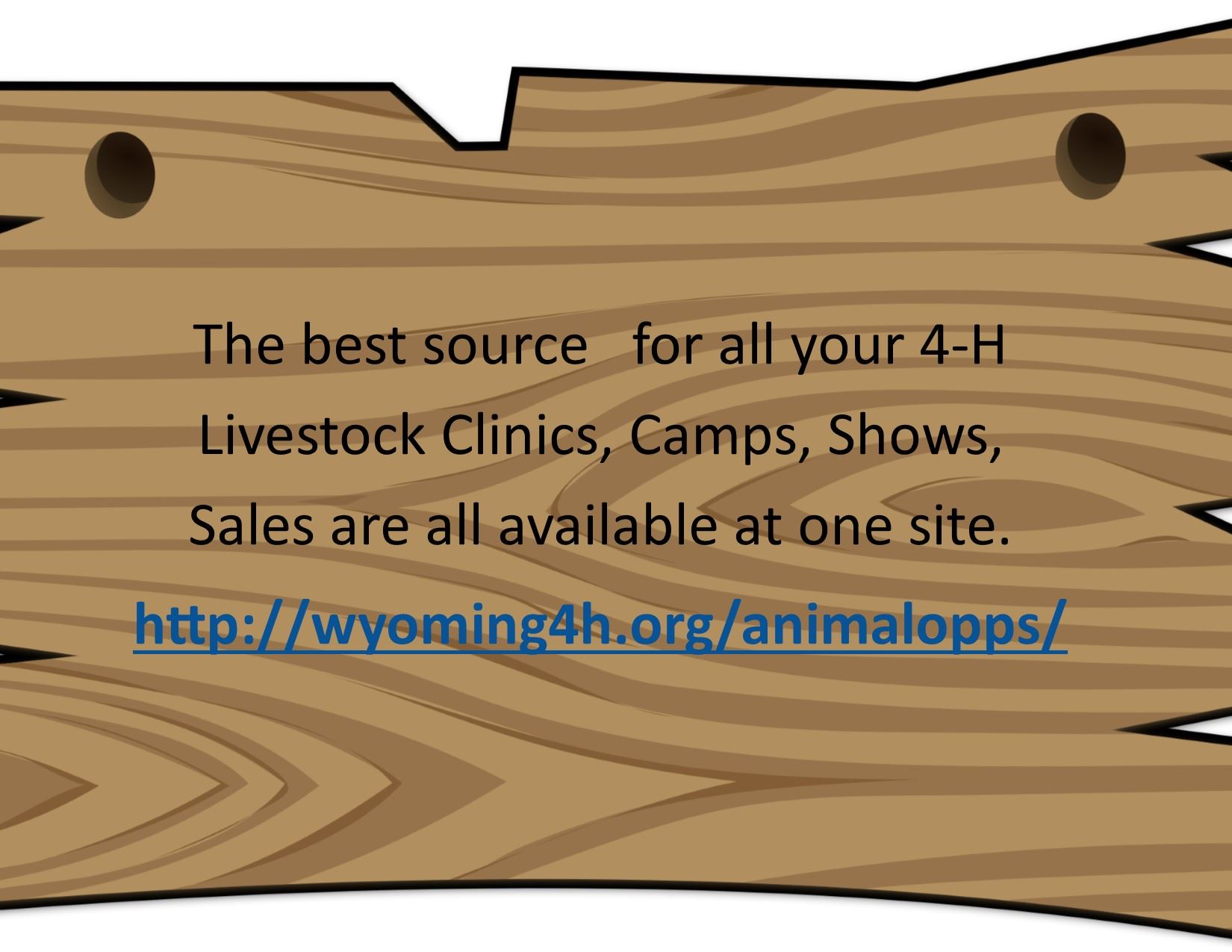 UW Livestock Page for 4-H