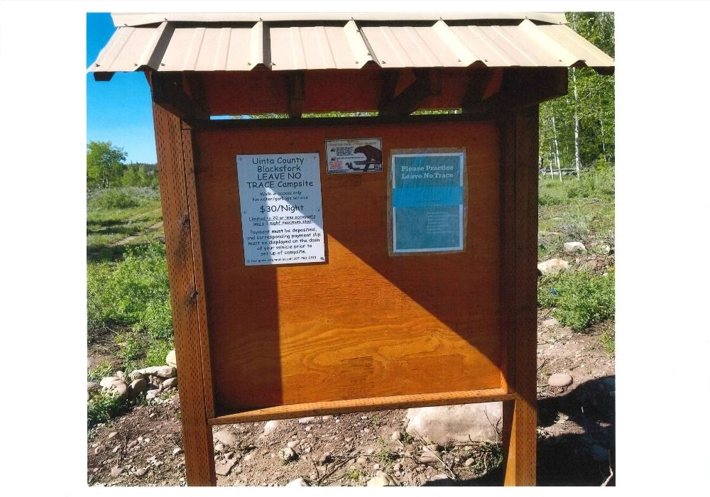 Blacksfork Campsite Information Post